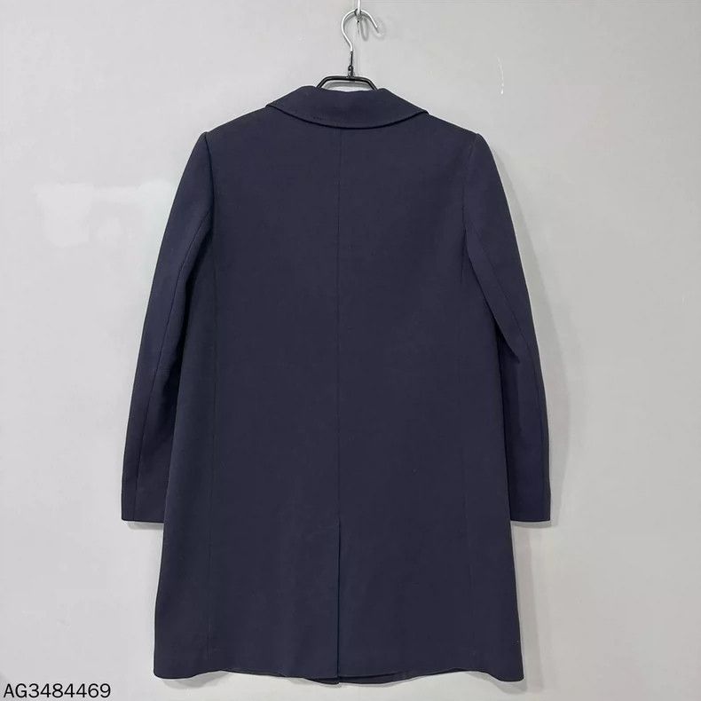 Max Mara MaxMara Navy Wool Blend Coat Size S / US 4 / IT 40 - 3 Thumbnail