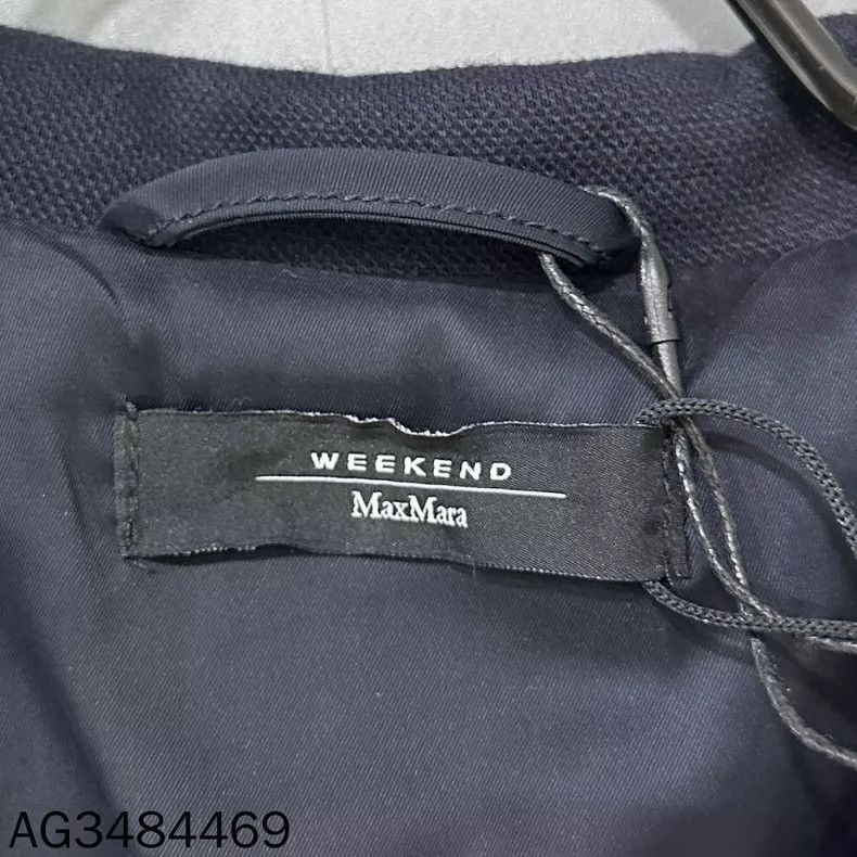 Max Mara MaxMara Navy Wool Blend Coat Size S / US 4 / IT 40 - 6 Thumbnail