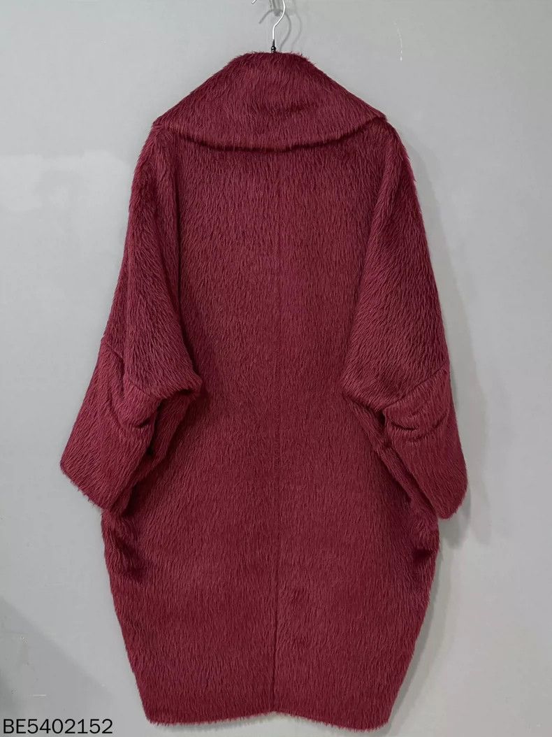 Max Mara MaxMara Burgundy Teddy Coat Size S / US 4 / IT 40 - 3 Thumbnail