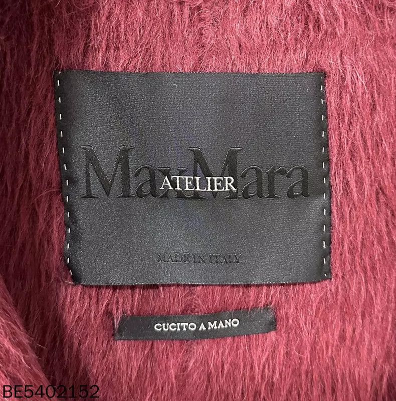 Max Mara MaxMara Burgundy Teddy Coat Size S / US 4 / IT 40 - 4 Thumbnail