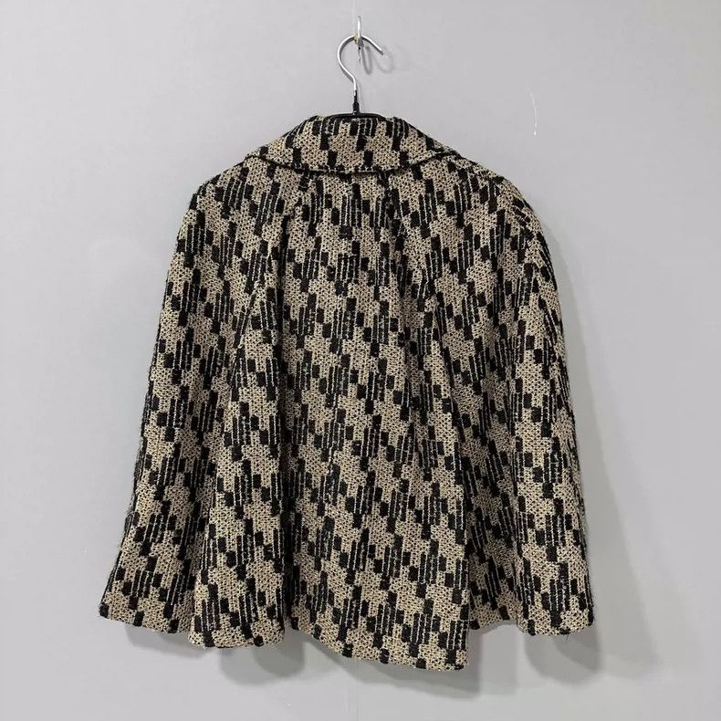 Dolce & Gabbana DOLCE & GABBANA Houndstooth Coat Cape Size S / US 4 / IT 40 - 3 Thumbnail