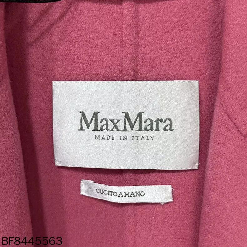 Max Mara Pink Long Wool Coat MaxMara Size M / US 6-8 / IT 42-44 - 4 Thumbnail