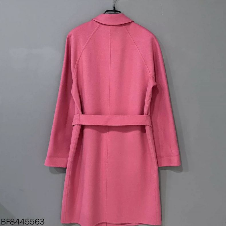 Max Mara Pink Long Wool Coat MaxMara Size M / US 6-8 / IT 42-44 - 3 Thumbnail