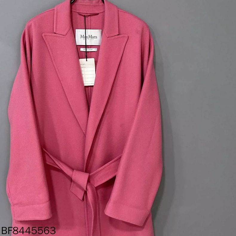 Max Mara Pink Long Wool Coat MaxMara Size M / US 6-8 / IT 42-44 - 2 Thumbnail