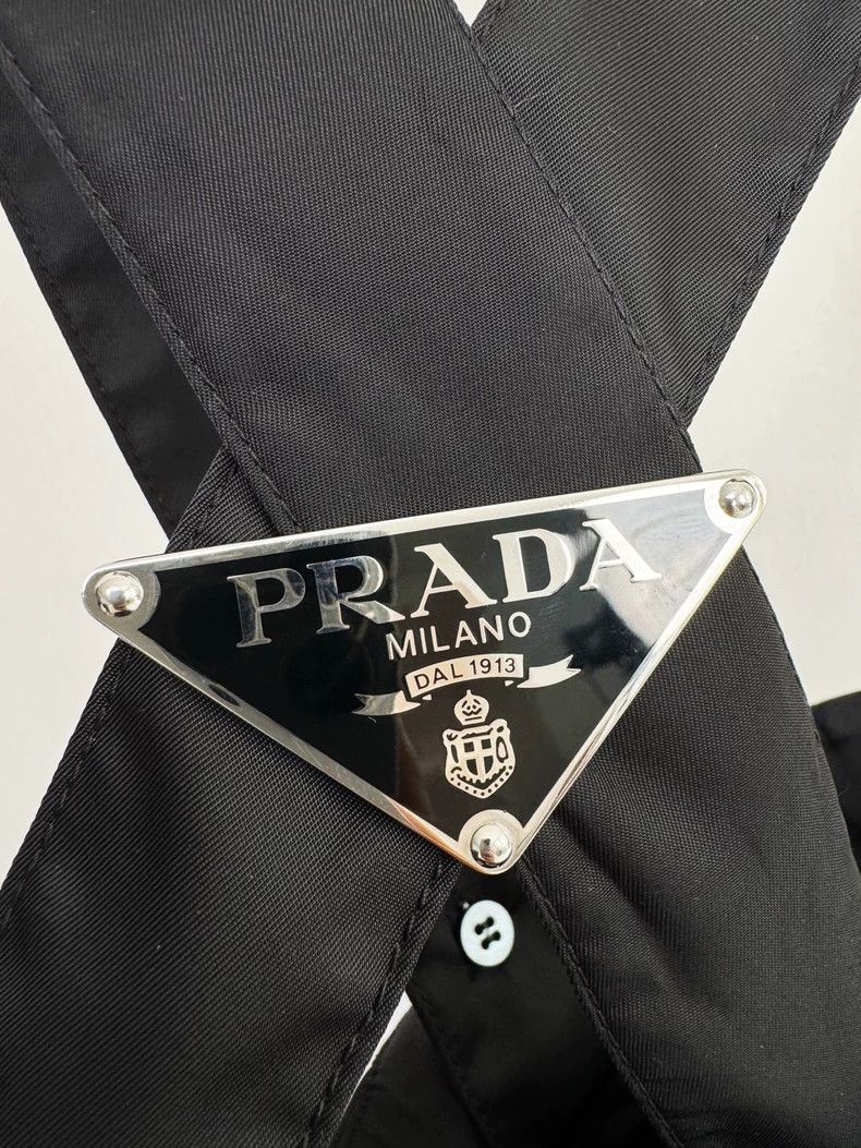 Prada Prada Black Strappy Back Dress Size S / US 4 / IT 40 - 3 Thumbnail