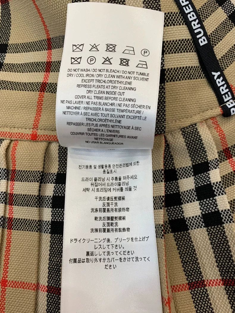 Burberry Burberry Classic Plaid Wool Pleated Skirt Size 24" / US 00 / IT 34 - 6 Thumbnail
