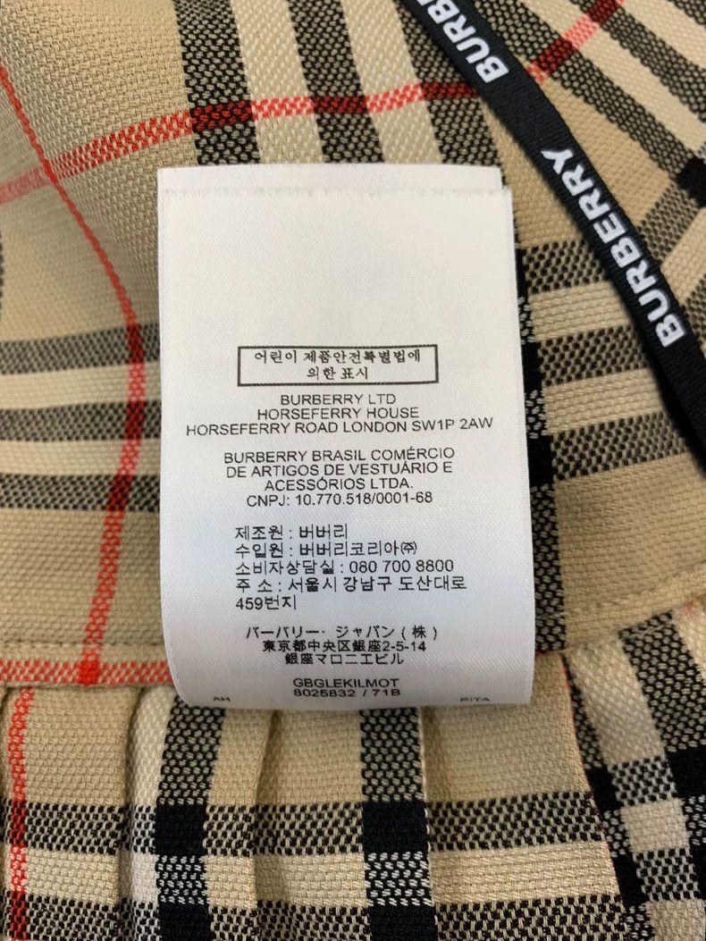 Burberry Burberry Classic Plaid Wool Pleated Skirt Size 24" / US 00 / IT 34 - 7 Thumbnail