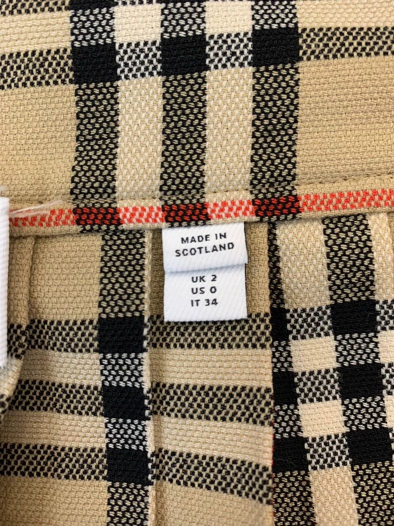 Burberry Burberry Classic Plaid Wool Pleated Skirt Size 24" / US 00 / IT 34 - 4 Thumbnail