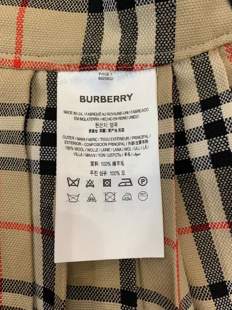 Burberry Burberry Classic Plaid Wool Pleated Skirt Size 24" / US 00 / IT 34 - 5 Thumbnail