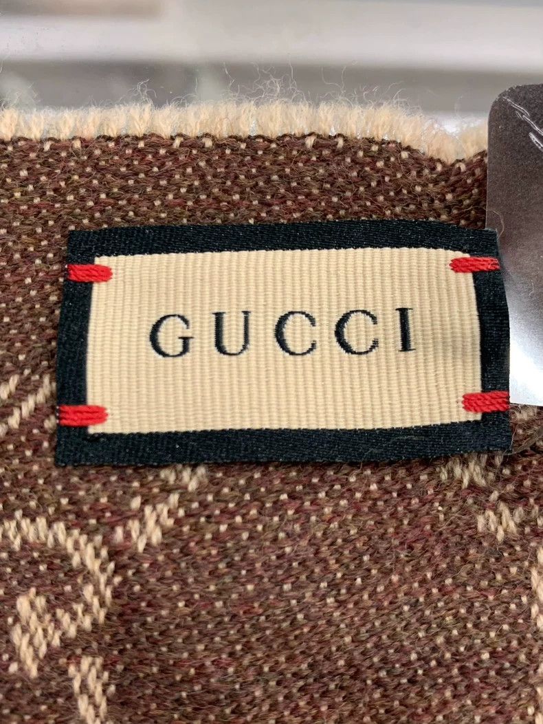 Gucci Gucci Double G Logo Wool Scarf Size ONE SIZE - 6 Thumbnail
