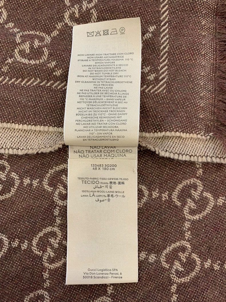 Gucci Gucci Double G Logo Wool Scarf Size ONE SIZE - 8 Thumbnail