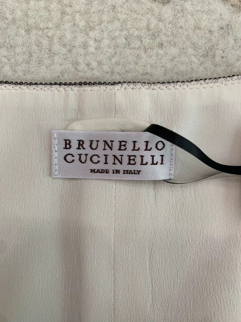 Missing Since Thursday Brunello Cucinelli White Linen Vest Size L / US 10 / IT 46 - 4 Thumbnail