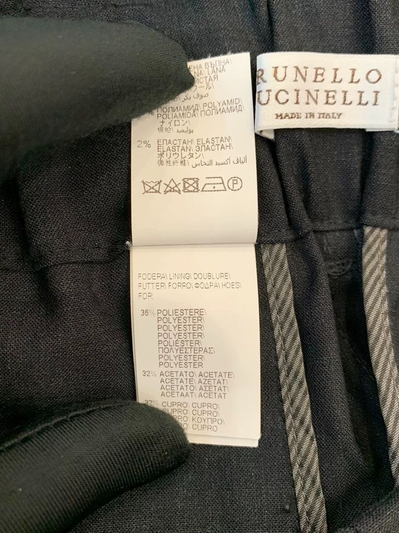 Brunello Cucinelli Brunello Cucinelli Black Belted Casual Pants Size 28" / US 6 / IT 42 - 8 Thumbnail
