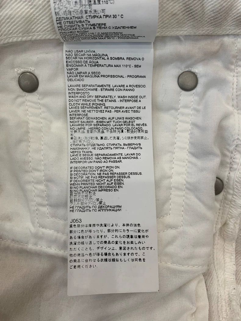 Maison Margiela Maison Margiela Distressed White Gray Jeans Size 29" - 7 Thumbnail
