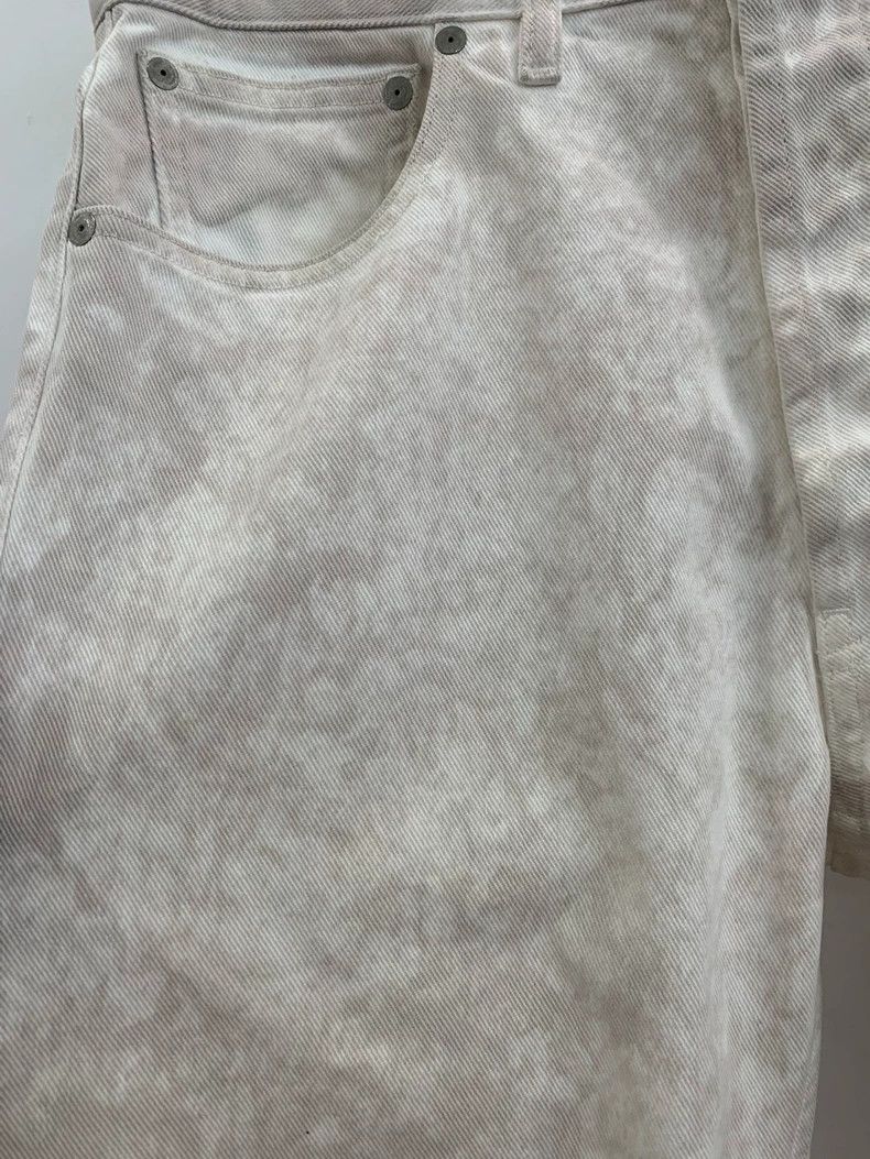 Maison Margiela Maison Margiela Distressed White Gray Jeans Size 29" - 3 Thumbnail