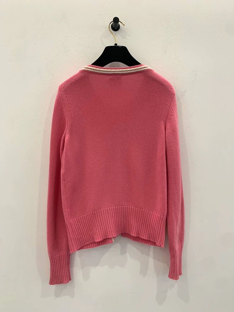 Chanel Chanel Pink Wool Double C Cardigan Size XS / US 0-2 / IT 36-38 - 2 Thumbnail