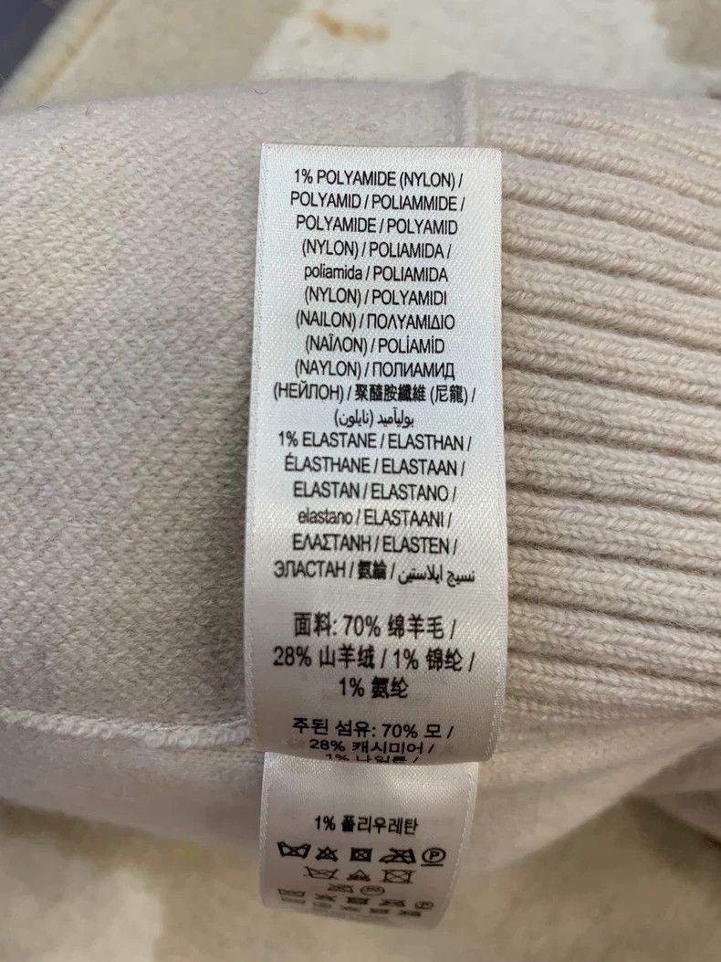 Burberry Burberry Beige Cashmere Logo Cape Poncho Size ONE SIZE - 7 Thumbnail