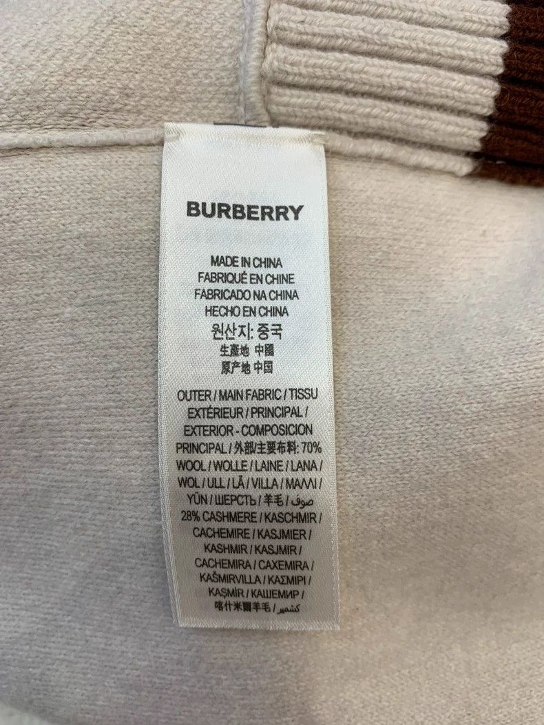 Burberry Burberry Beige Cashmere Logo Cape Poncho Size ONE SIZE - 6 Thumbnail