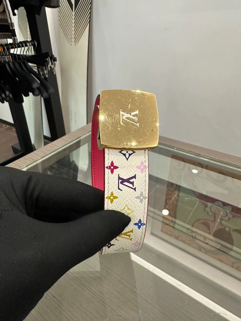 LV x Murakami White Multicolor Women's Belt