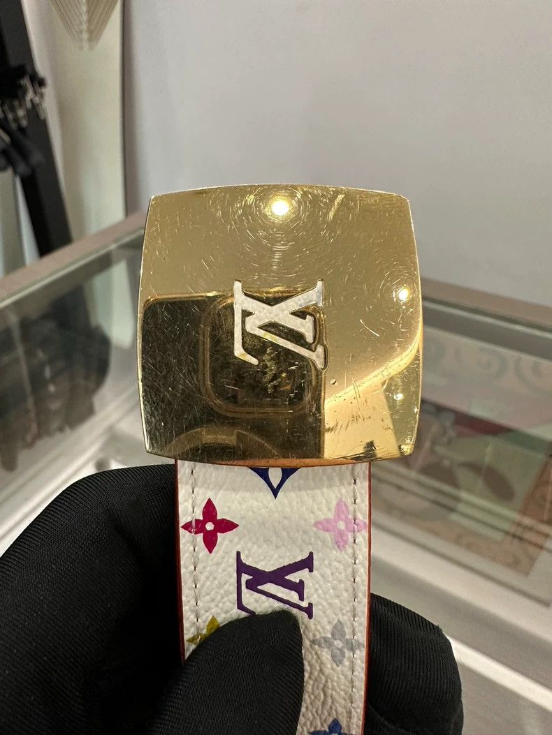 LV x Murakami White Multicolor Women's Belt