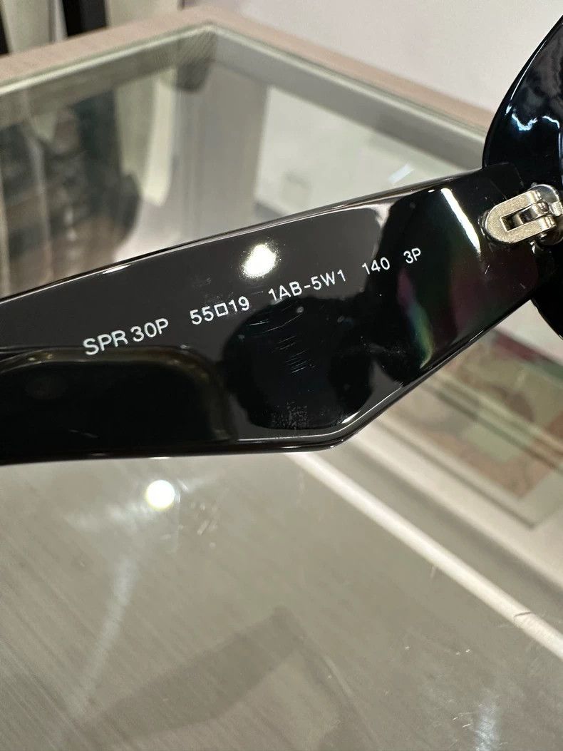 Prada Prada Side Triangle Logo Black Sunglasses Size ONE SIZE - 6 Thumbnail