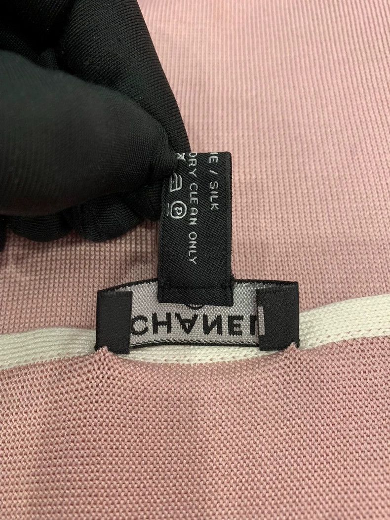 Chanel Chanel Pink Double C Silk Scarf Size ONE SIZE - 7 Thumbnail