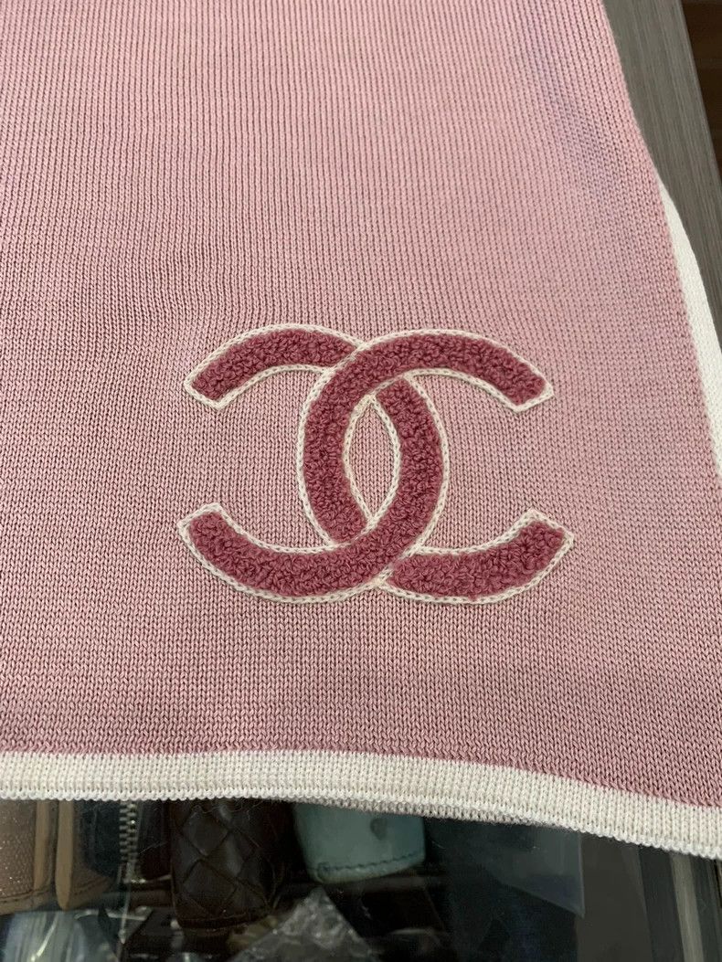 Chanel Chanel Pink Double C Silk Scarf Size ONE SIZE - 5 Thumbnail