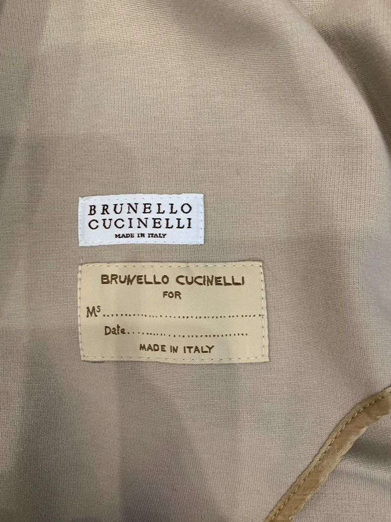 Brunello Cucinelli Brunello Cucinelli Beige Cotton Blazer Size S / US 4 / IT 40 - 5 Thumbnail