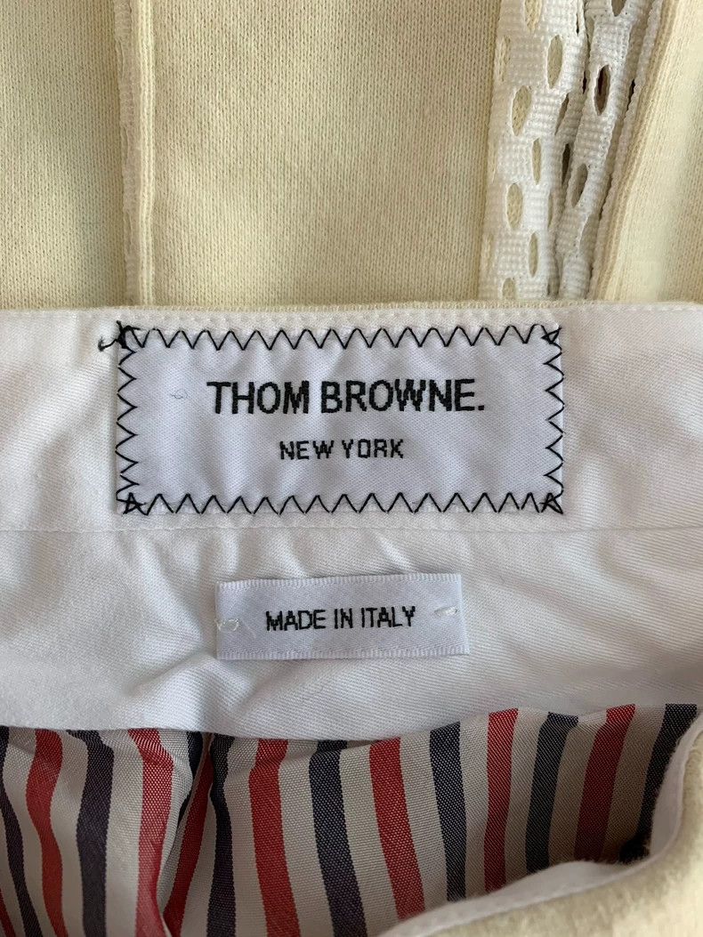 Thom Browne Thom Browne Three-Tone Pleated Mini Skirt Size 24" / US 00 / IT 34 - 4 Thumbnail