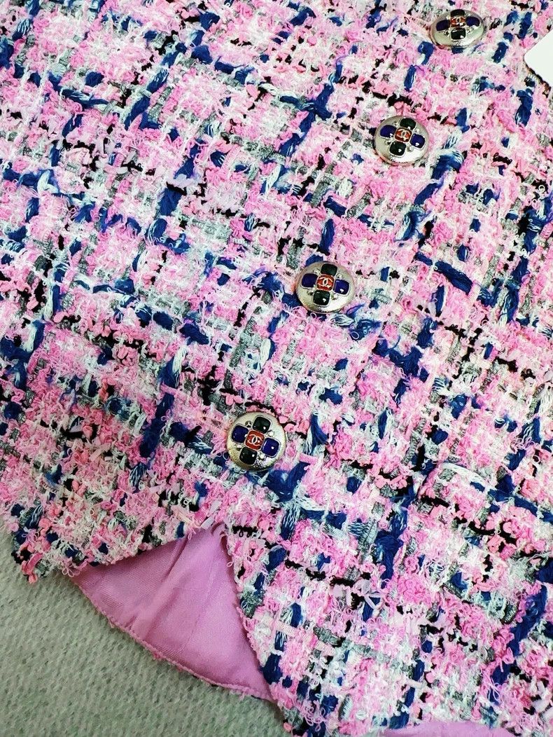 Chanel Chanel 23P Pink Blue Plaid Halter Top Size M / US 6-8 / IT 42-44 - 4 Thumbnail