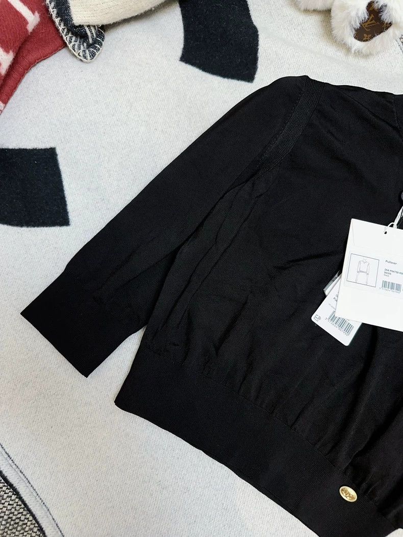 Chanel Chanel 20A Black High-Waist Knit Top Size M / US 6-8 / IT 42-44 - 3 Thumbnail