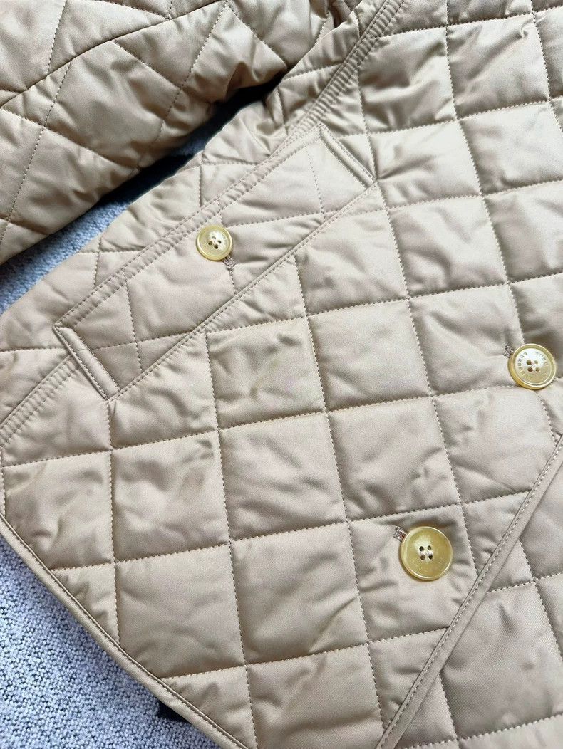 Burberry Burberry Quilted Beige Cotton Jacket Size S / US 4 / IT 40 - 4 Thumbnail