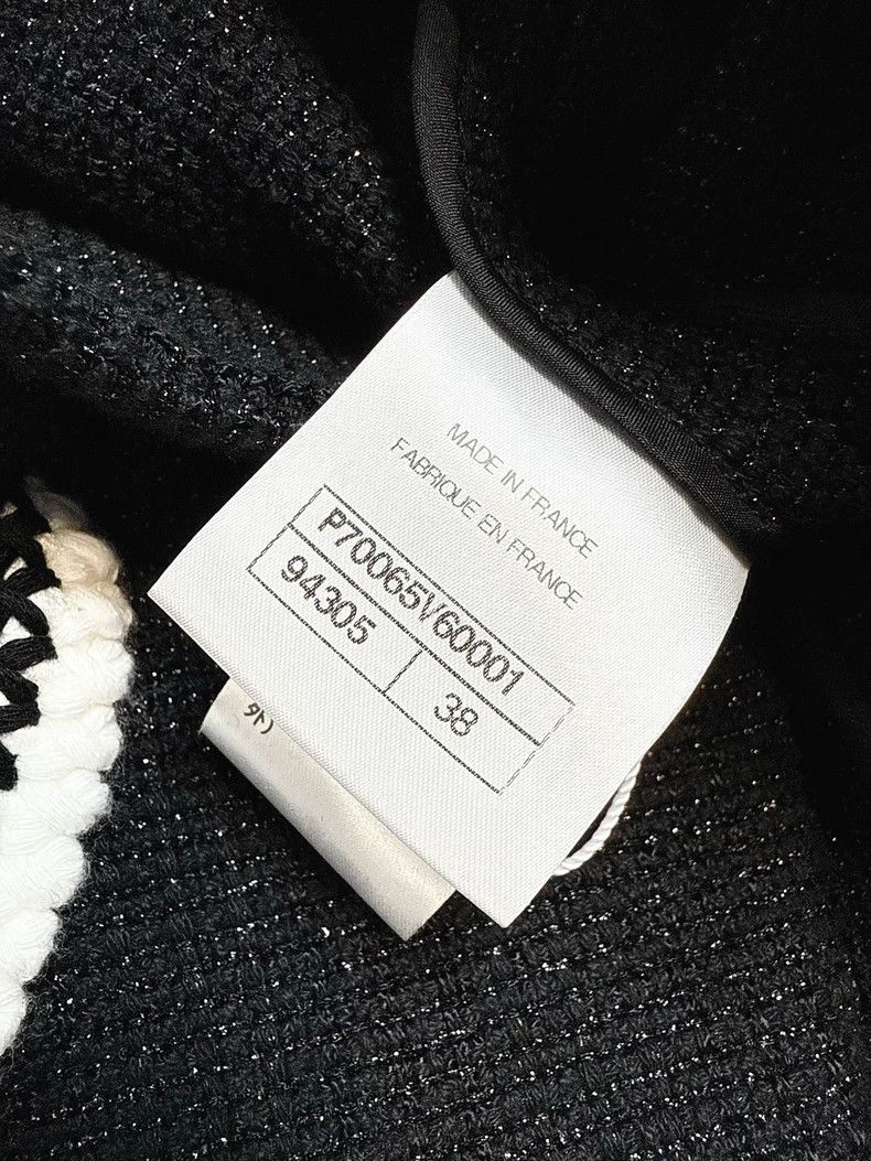 Chanel Chanel Black Tweed Mid-Length Coat Size M / US 6-8 / IT 42-44 - 8 Thumbnail