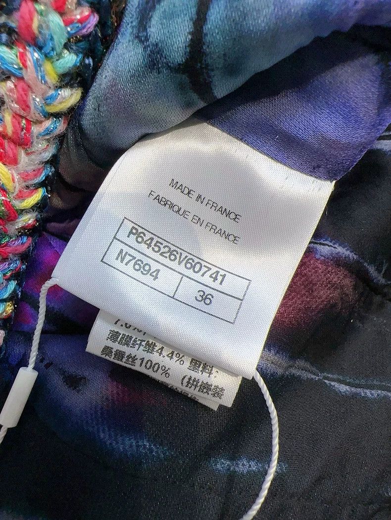 Chanel Chanel Colorful Houndstooth Tweed Jacket Size M / US 6-8 / IT 42-44 - 5 Thumbnail