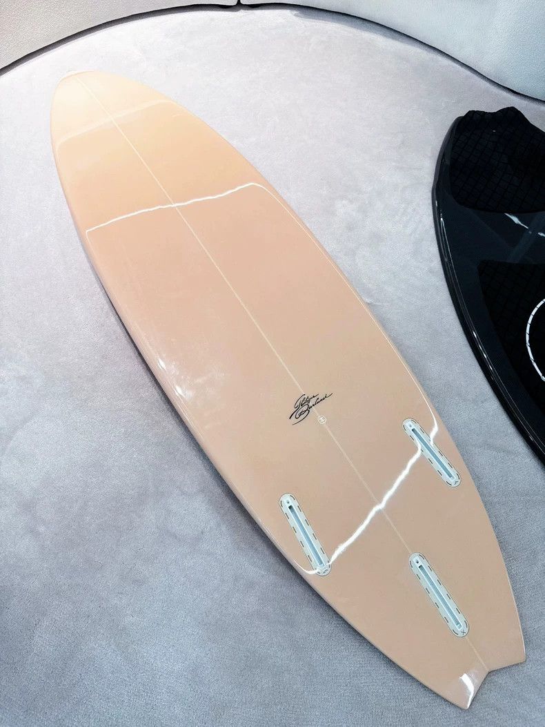 Chanel Chanel Pink Large Logo Carbon Fiber Surfboard Size ONE SIZE - 4 Thumbnail