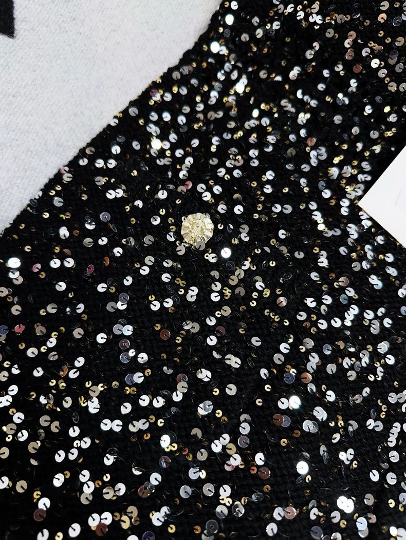 Chanel Chanel 23C Black Sequin Sling Dress Size M / US 6-8 / IT 42-44 - 4 Thumbnail