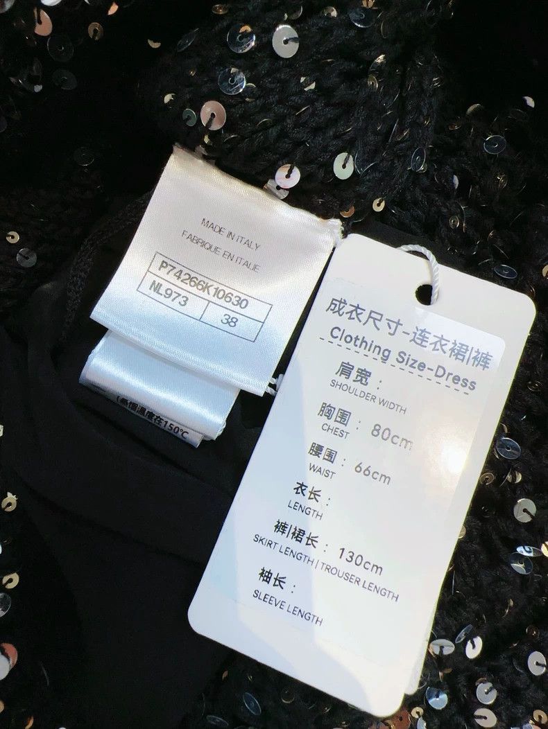 Chanel Chanel 23C Black Sequin Sling Dress Size M / US 6-8 / IT 42-44 - 6 Thumbnail