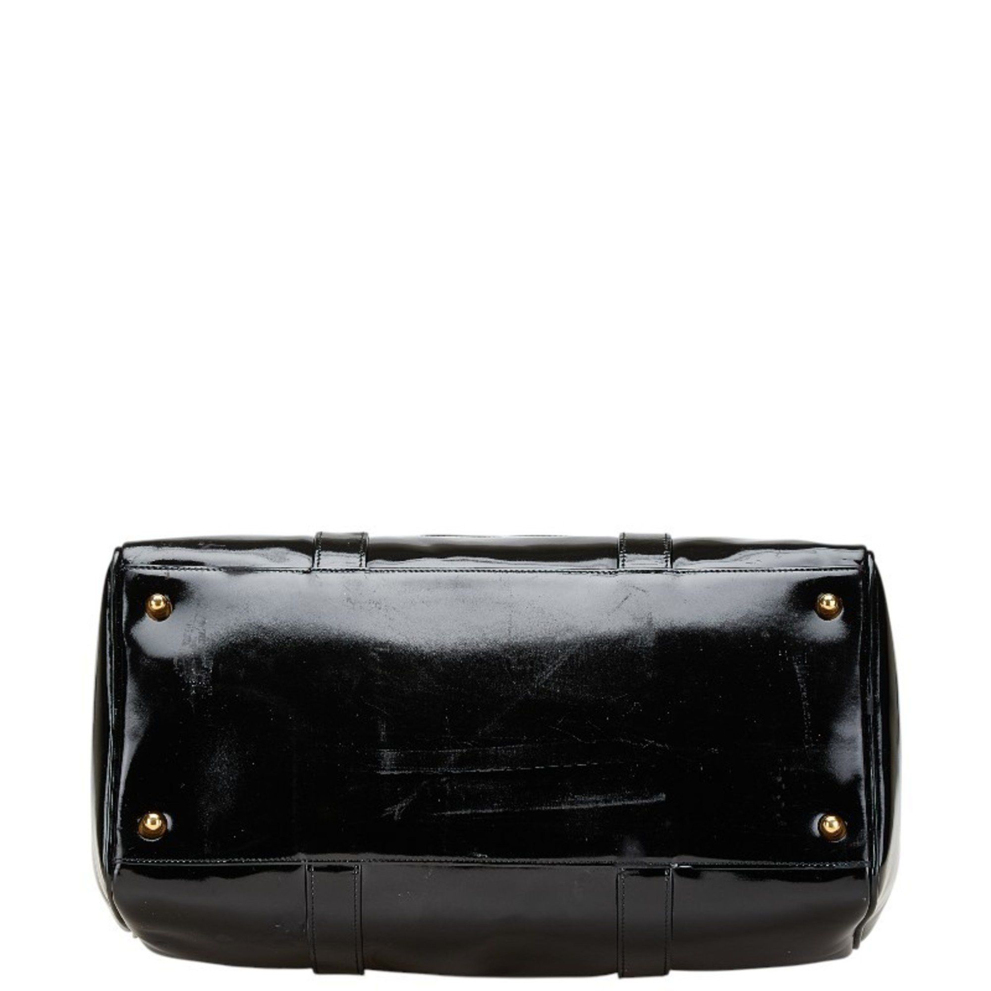 Chanel Chanel Coco Mark Boston Bag/Shoulder Bag, 2-Way, Black Patent Leather, Women's, CHANEL Size ONE SIZE - 3 Thumbnail