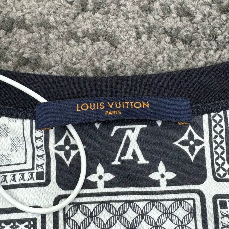 Louis Vuitton Louis Vuitton Blue Monogram Short Sleeve Tee - dmc Size M / US 6-8 / IT 42-44 - 3 Thumbnail
