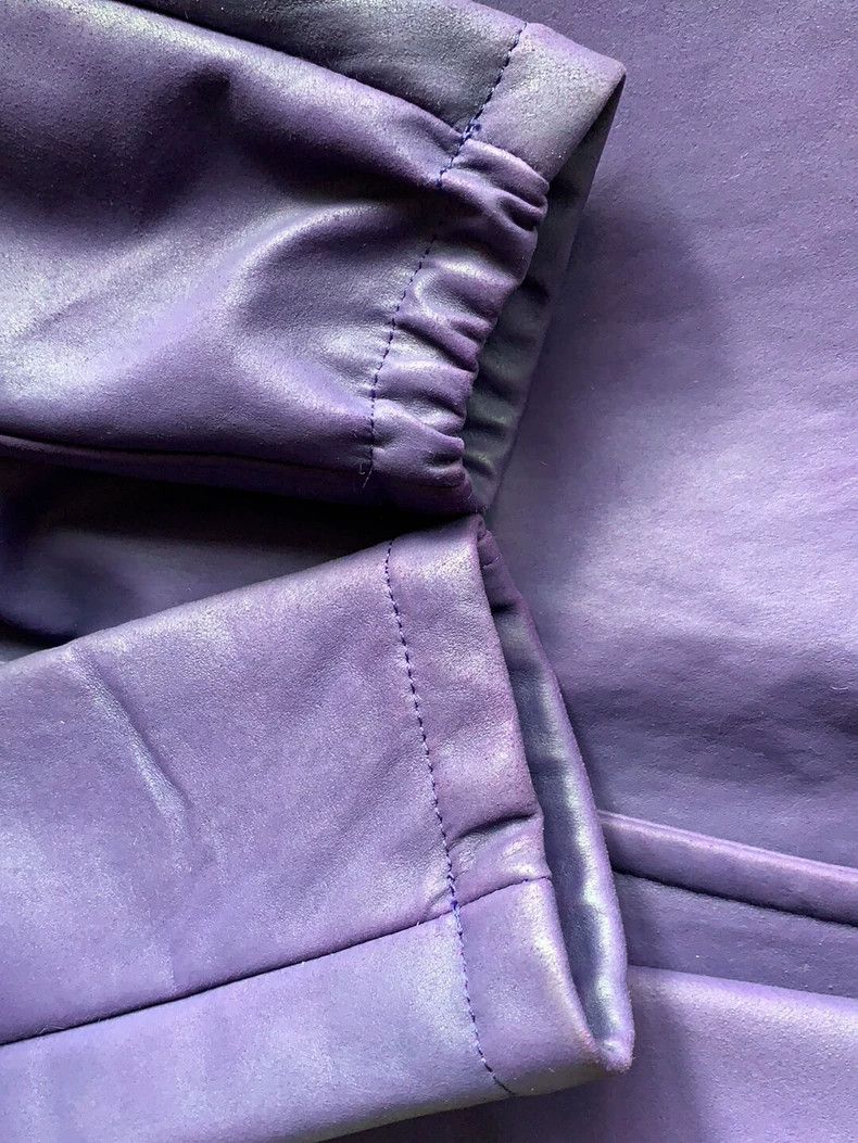 Versace VERSACE COLLECTION Purple Kangaroo Leather Coat - dmc Size L / US 10 / IT 46 - 6 Thumbnail