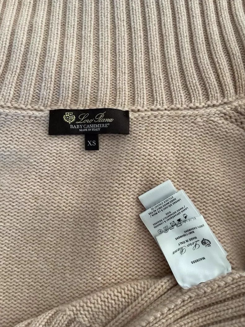 Loro Piana Loro Piana Cashmere Zip Sweater XS - dmc Size XS / US 0-2 / IT 36-38 - 3 Thumbnail