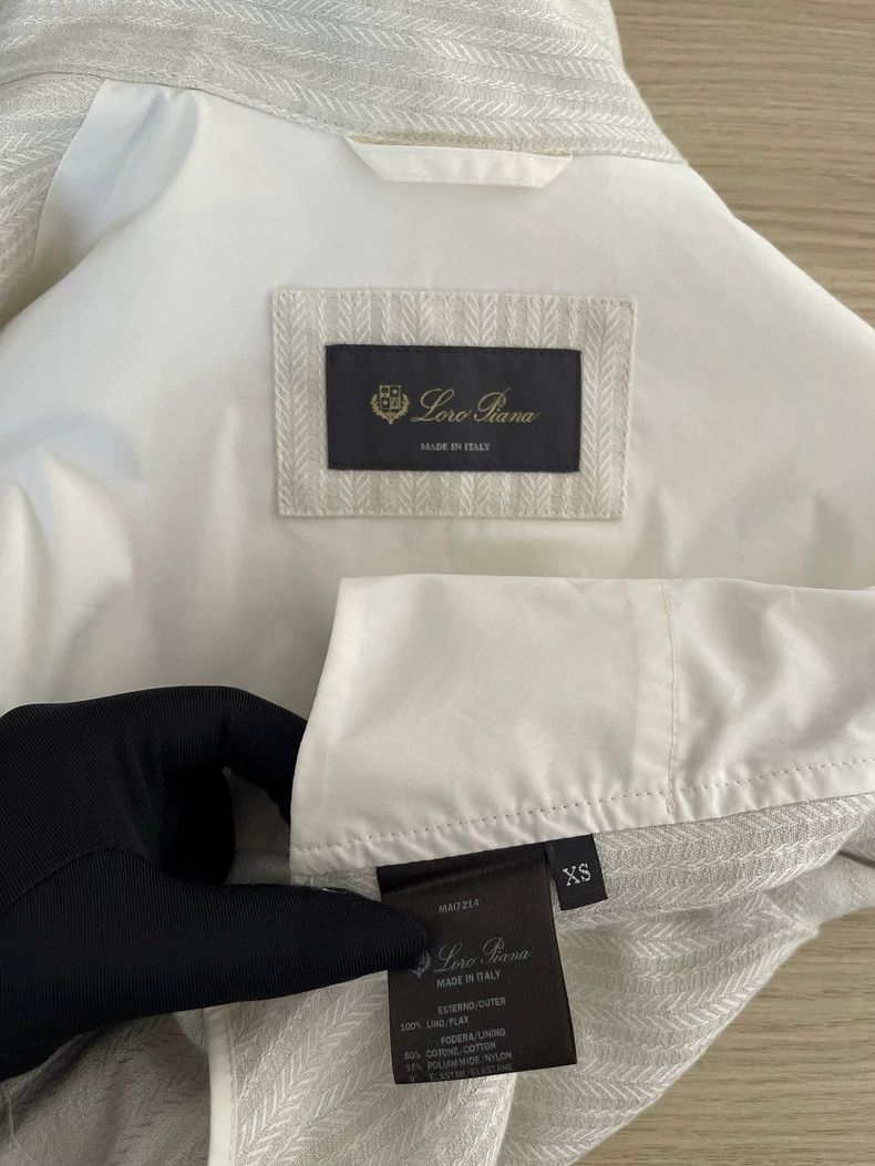 Hermes Loropiana White Classic Trench Coat XS - dmc Size XS / US 0-2 / IT 36-38 - 3 Thumbnail