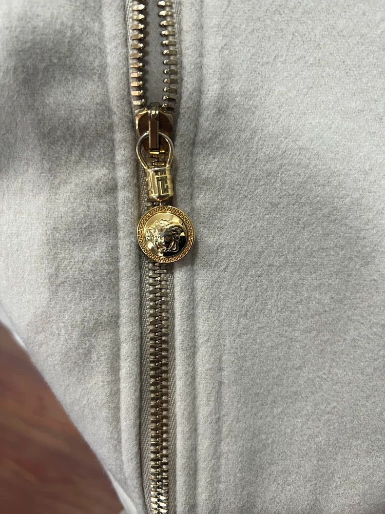 Versace Versace Beige 90% Wool 10% Cashmere Hoodie - dmc Size M / US 6-8 / IT 42-44 - 4 Thumbnail