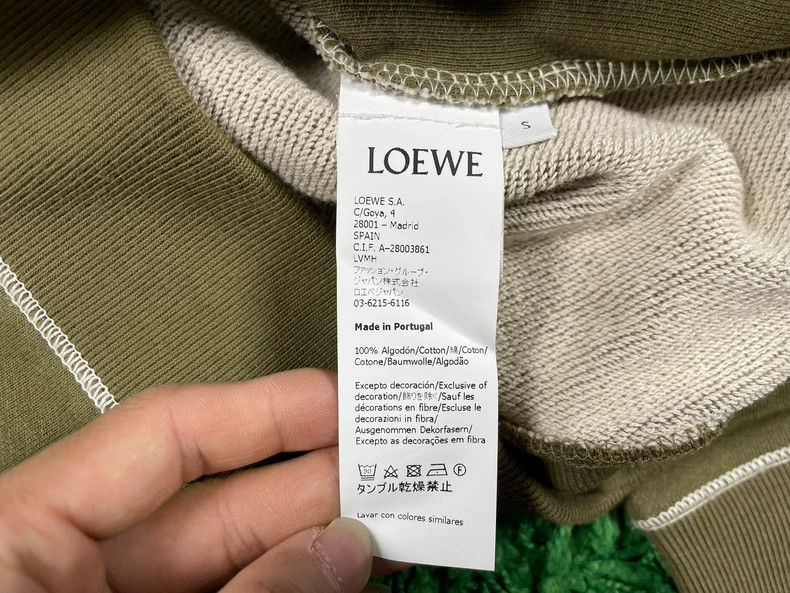 Loewe Loewe Large Logo Patchwork Hoodie - dmc Size M / US 6-8 / IT 42-44 - 6 Thumbnail