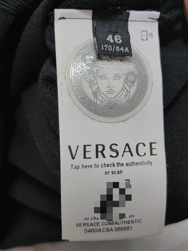 Versace Versace Medusa Embroidered Silk-Cotton Sweater - dmc Size M / US 6-8 / IT 42-44 - 4 Thumbnail