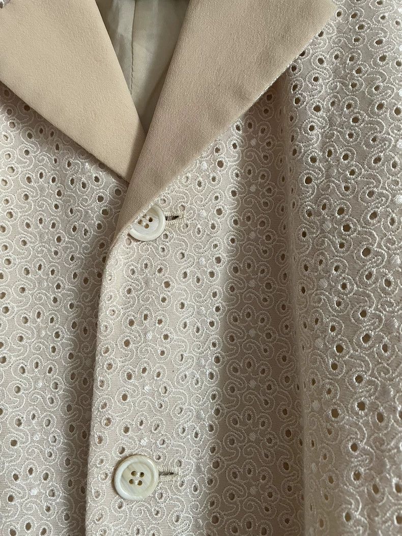Comme des Garcons Comme des Garcons Vintage Beige Wool Blazer - dmc Size L / US 10 / IT 46 - 5 Thumbnail
