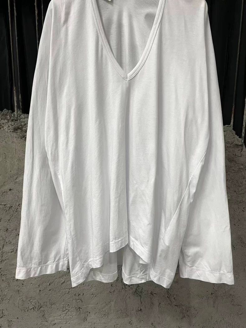 Dries Van Noten Dries Van Noten White Long Sleeve Top - dmc Size M / US 6-8 / IT 42-44 - 4 Thumbnail
