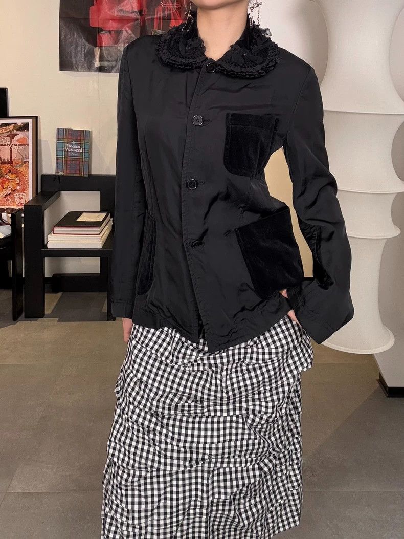 Comme des Garcons Comme des Garcons Tricot Ruffled Collar Jacket - dmc Size M / US 6-8 / IT 42-44 - 3 Thumbnail