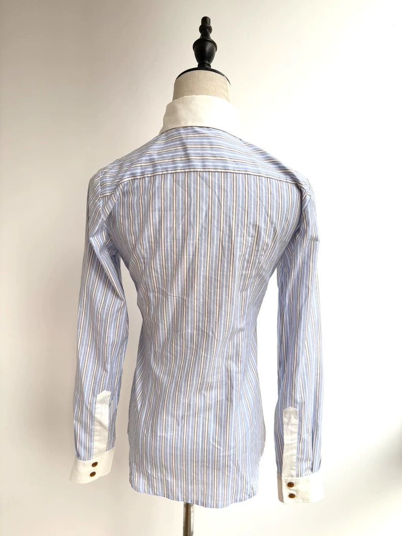 Vivienne Westwood Vivienne Westwood Vintage Blue Stripe Shirt - dmc Size M / US 6-8 / IT 42-44 - 4 Thumbnail