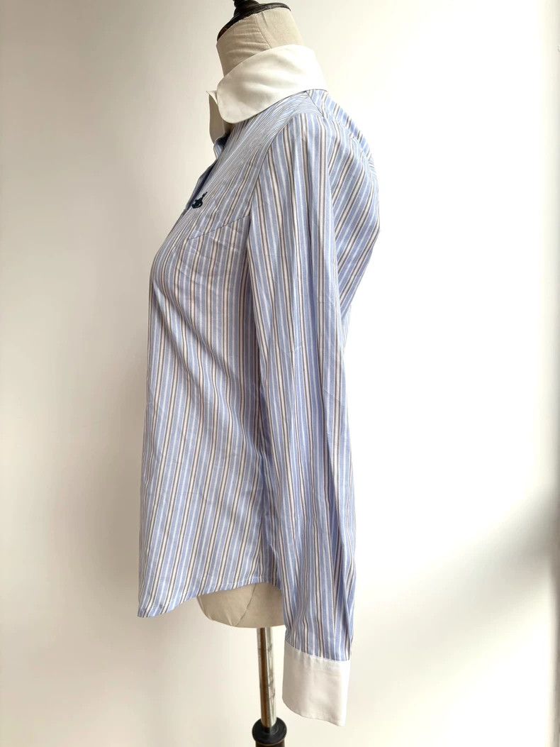 Vivienne Westwood Vivienne Westwood Vintage Blue Stripe Shirt - dmc Size M / US 6-8 / IT 42-44 - 3 Thumbnail